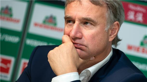 Wer ist Schuld am Abstieg des SV Werder? Marco Bode, Aufsichtsratschef von Werder Bremen, muss nun über die Zukunft von Frank Baumann entscheiden.