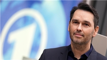 Marcus Bornheim, Chefredakteur ARD-aktuell, im Newsroom des NDR in Hamburg.