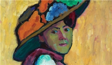 Marianne Werefkin trägt auf dem berühmten Porträt „einen Hut groß wie ein Wagenrad“, wie ihre Freundin Gabriele Münter lästerte, die sie gemalt hat.