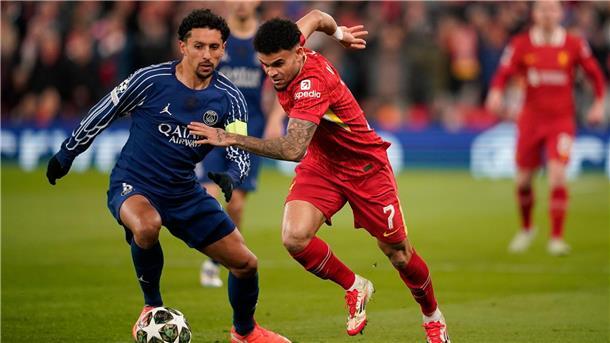 Inter fordert Bayern - Auch Flick mit Barça und PSG weiter Marquinhos (links) und Luis Diaz lieferten sich mit ihren Teams erneut ein hochklassiges Duell