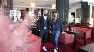 Martin und Emina Seiffert im Hotel Haverkamp.