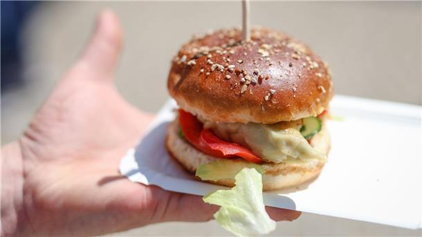Maultaschen gibt’s auch als Burger. 