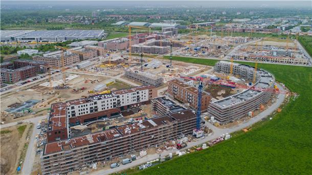 Mehrfamilienhäuser entstehen in Kronsrode bei Hannover: Immobilien werden noch einmal teurer.