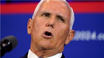 Mike Pence, republikanischer Präsidentschaftskandidat und ehemaliger Vizepräsident der USA.