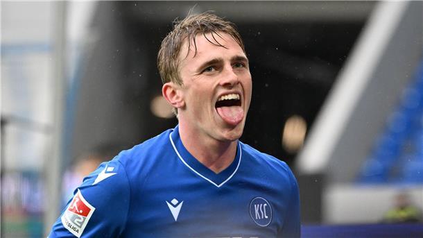 Mikkel Kaufmann hat für den Karlsruher SC zehn Saisontore erzielt. Werder Bremen soll Interesse an einer Verpflichtung haben.