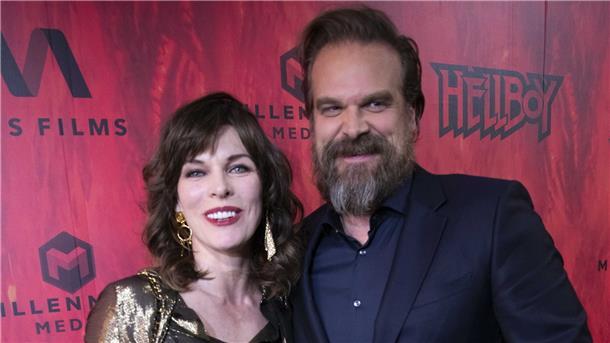 „Hellboy - Call of Darkness“ bei Vox Milla Jovovich und David Harbour bei der Premiere des Films „Hellboy – Call of Darkness“ in Toronto.