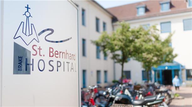 Ansicht des St.-Bernhrd-Hospitals in Brake