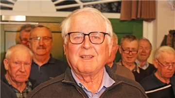 Mit 67 Mitgliedsjahren ist Heino Scherff der dienstälteste aktive Sänger im Männergesangverein Uthlede.