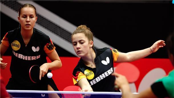 Mit Annett Kaufmann (links) aus Böblingen hat sich Mia Griesel bis ins Finale gespielt. Foto: Kalocsai/WTT