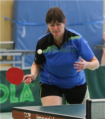 Britta Hagen spielt Tischtennis für den TTV Brake