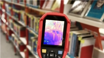 Wärmebildkamera im Einsatz in der Kreisbibliothek in Brake
