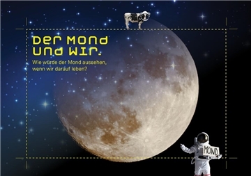 Mond Hund Astronaut