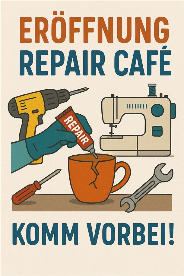Mit diesem Logo wird in Gnarrenburg zum nachhaltigen Mitmachen fürs Repair-Café geworben.