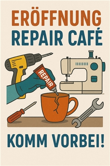 Mit diesem Logo wird in Gnarrenburg zum nachhaltigen Mitmachen fürs Repair-Café geworben.