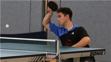 Matej Mudroncek vom Tischtennis-Bezirksligisten Elsflether TB