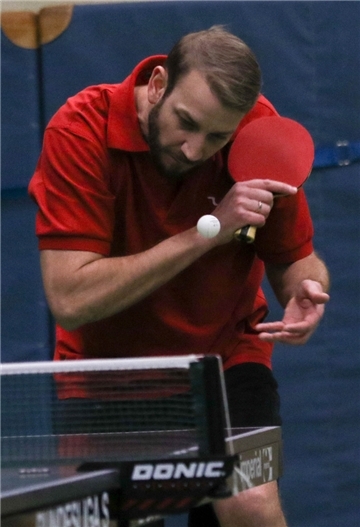 Mathias Büsing vom Blexer TB in der Tischtennis-Kreisliga