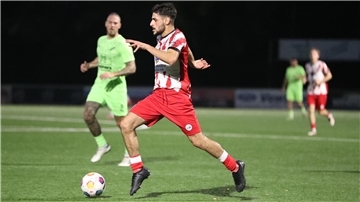 Fußballspiel des SV Brake