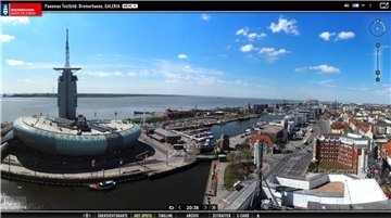 Mit solch frischen und zeitgemäßen Webcam-Bildern könnte sich Bremerhaven bald im Internet präsentieren.