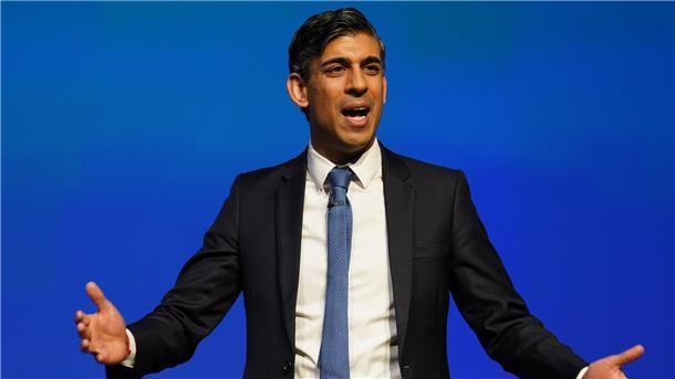 Demo-Taktik Langsamgehen: Sunak wettert gegen „Saboteure“ „Mit unseren neuen Gesetzen werden wir zugunsten der Mehrheit gegen die Minderheit durchgreifen“: der britische Premier Rishi Sunak.