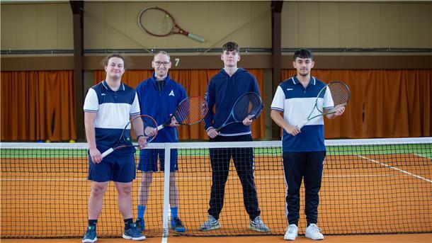 Silas Wittrock, Thomas Delik, Massimo Stüdemann, Jonas Thölen vom SV Nordenham