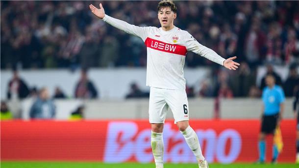 Dank El Khannouss und Undav - VfB siegt spät gegen Feyenoord Mittelfeldspieler Angelo Stiller trieb die Stuttgarter an.