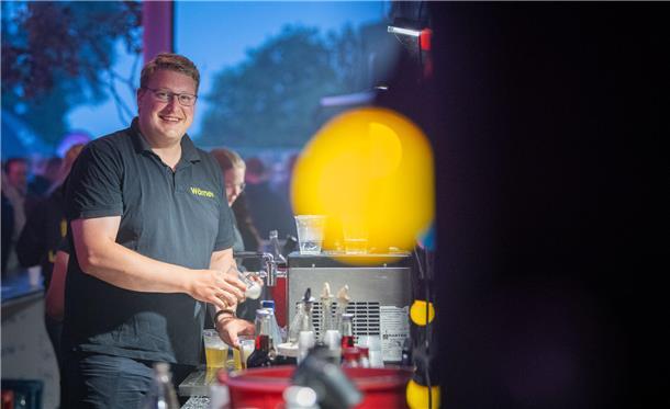 Mittsommernachtsparty der Landjugend in Bramel auf Hof Stender. Im Bild: Schiffd...