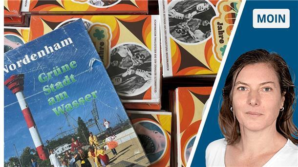 Bücher und Porträt einer Frau 