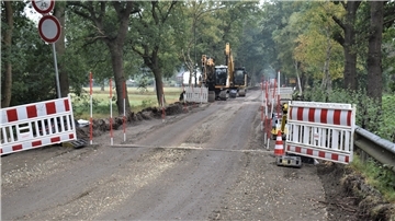 Baustelle in Hymendorf