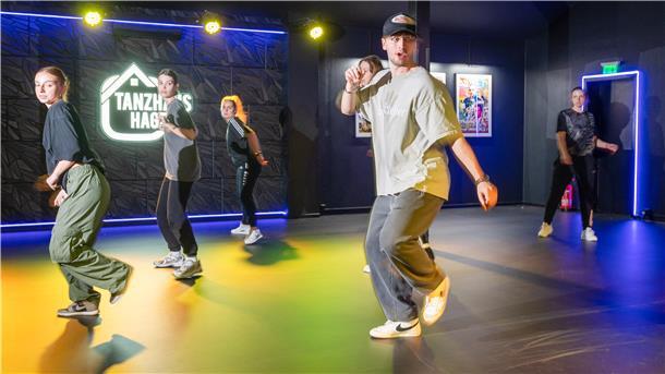 Hip-Hop-Training im "Tanzhaus Hagen" mit Moritz Beer. 