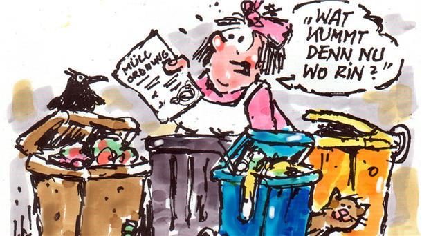 Müll sortieren ist eine Wissenschaft für sich