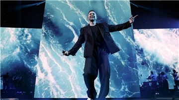 Nach seinem Auftritt in London spielte Justin Timberlake auch in der Hamburger Barclays Arena.