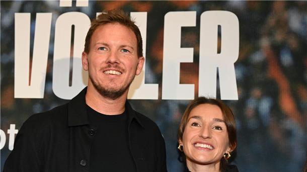 Nagelsmann: Mehr machen und weniger reden Nagelsmann mit seiner Partnerin Lena Wurzenberger.