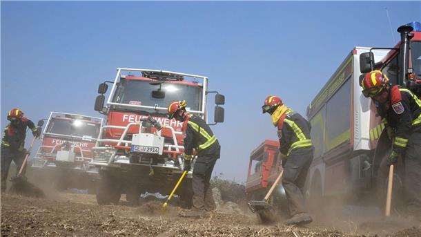 Bereits vier Tote bei Waldbränden in Portugal Neben Kollegen aus anderen europäischen Ländern sind auch 67 Feuerwehrleute mit ihren Fahrzeugen aus Niedersachsen und Nordrhein-Westfalen in Spanien im Einsatz.