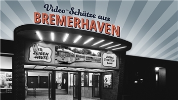 Eine Werbetafel für ein Kino.