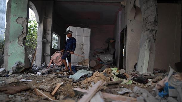 Polio-Impfkampagne im Gazastreifen fortgesetzt Nicht alle Gebiete sind für die Impf-Teams momentan zugänglich.
