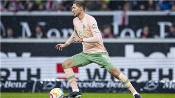 Niklas Stark zeigte ein gutes Spiel für Werder Bremen.