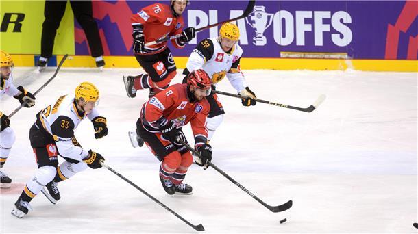 Pinguins lassen Bremerhaven vom Viertelfinale der Königsklasse träumen Nino Kinder (am Puck) rannte den Schweden in Unterzahl auf und davon und sorgte mit dem 5:0 für die endgültige Entscheidung.
