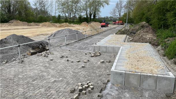 Baustelle am Kreissportplatz in Hagen