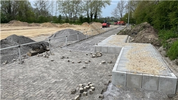 Baustelle am Kreissportplatz in Hagen