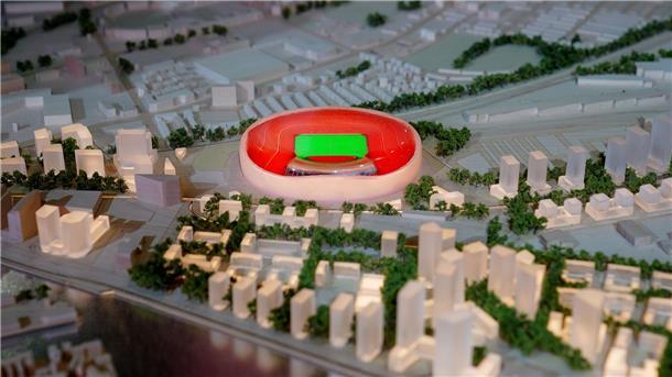 Manchester United zeigt Pläne für möglichen Stadion-Neubau Noch ist offen, ob Manchester United ein neues Stadion baut oder das Old Trafford saniert.