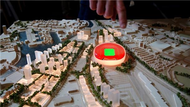 Manchester United zeigt Pläne für möglichen Stadion-Neubau Noch ist offen, ob Manchester United ein neues Stadion baut oder das Old Trafford saniert.