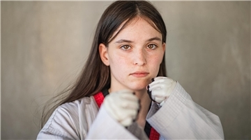 Noelia Rodriguez Martins ist die erste Bremerhavenerin, die in der Kampfsportart Taekwondo den Schwarzgurt erhalten hat.