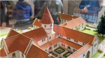 Ein Modell der Kirche in Zeven