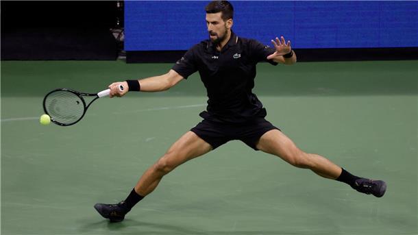 Novak Djokovic kämpfte sich mit einem Sieg gegen Taylor Fritz ins Halbfinale der US Open. 