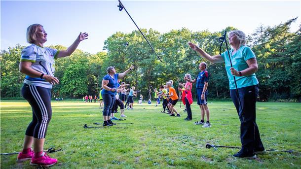 Noventi-Lauftreff im Bürgerpark unter dem Motto „Ausdauer auf Dauer“.