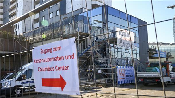 Baustellen und Sperrungen an jeder Ecke: Was ist gerade in der Innenstadt los? Nur über einen Umweg erreicht man nun den nördlichen Eingang zum Columbus-Center.