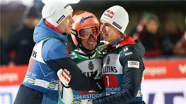 „Lehrbua“ genießt: Paschke und Co. verzweifeln an Österreich Österreichs Skispringer dominieren im Allgäu.