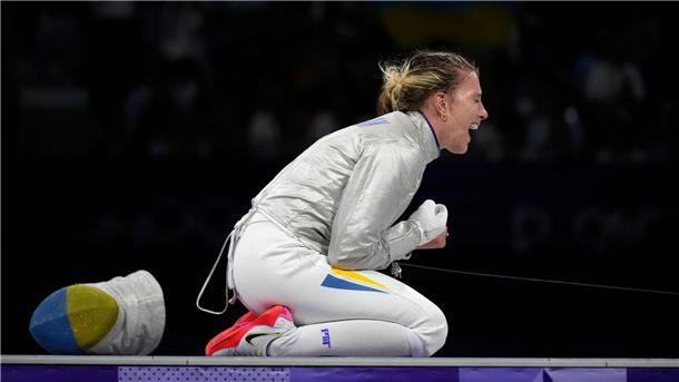 Ein Jahr nach Eklat: Fechterin holt erste Ukraine-Medaille Olga Charlan holt die erste Medaille für die Ukraine bei Olympia in Paris.