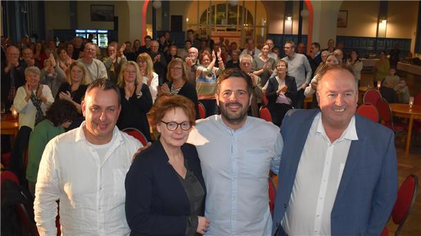 Oliver Lottke, Daniela Behrens, Daniel Schneider und Uwe Santjer