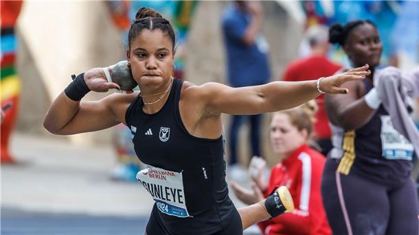 Olympiasiegerin Yemisi Ogunleye wurde diesmal Zweite.